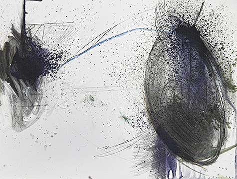 O.T. - Mischt/Blei/Papier 42 x 61 cm